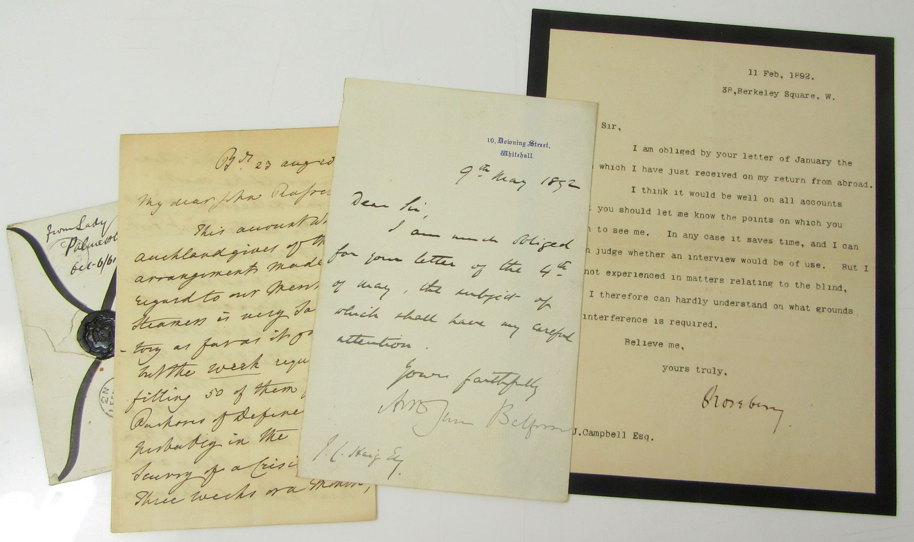 BRITISH PRIME MINISTERS, COMPRISING 16 ITEMS SIGNED BY 14 PRIME MINISTERS