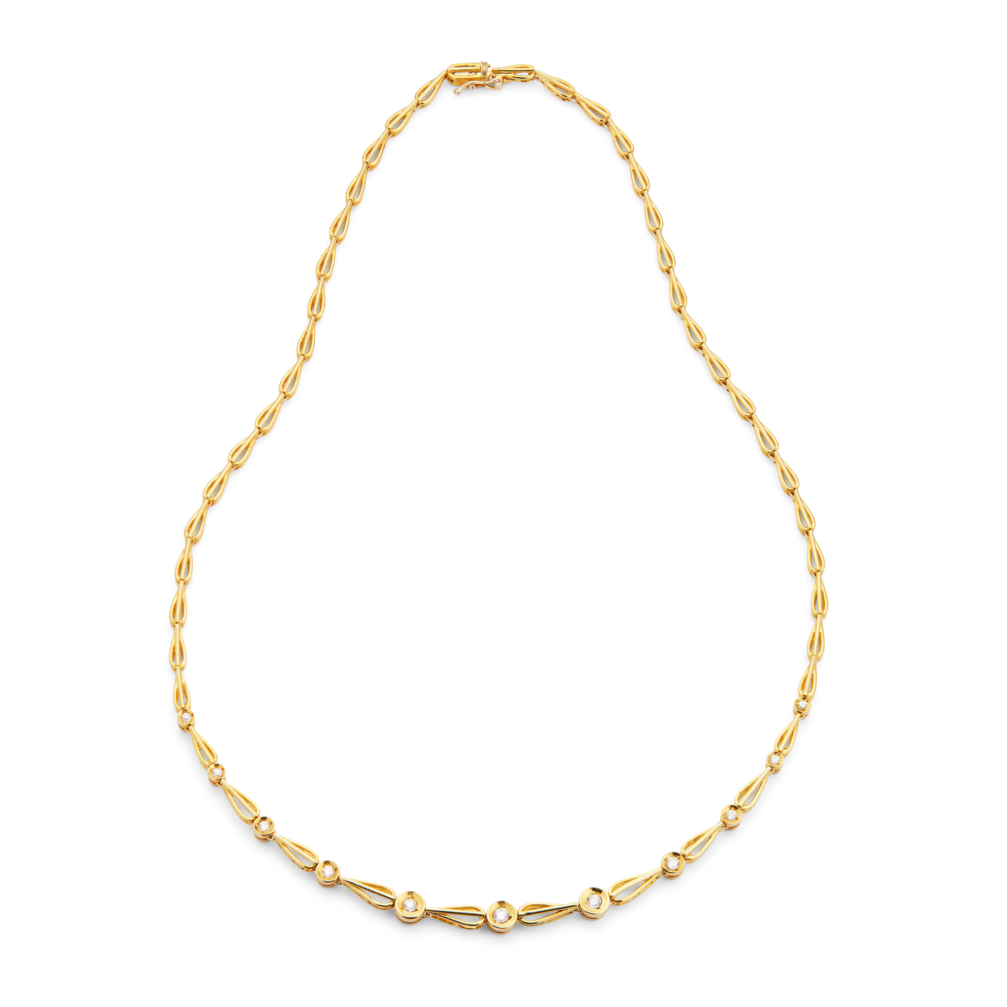 A diamond necklace