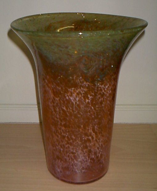 A large Monart glass vase