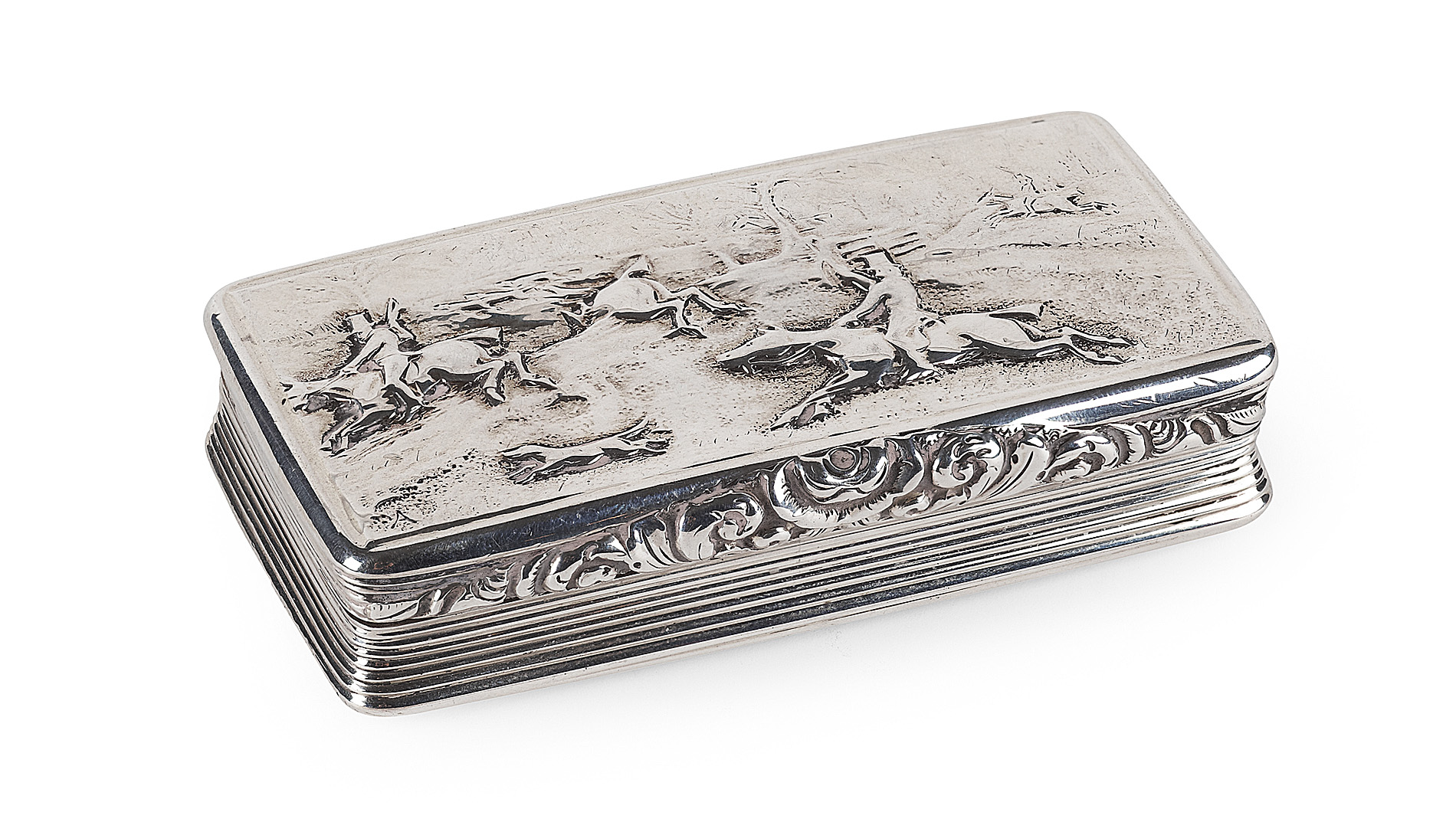 GEORGE III SILVER SNUFF BOX