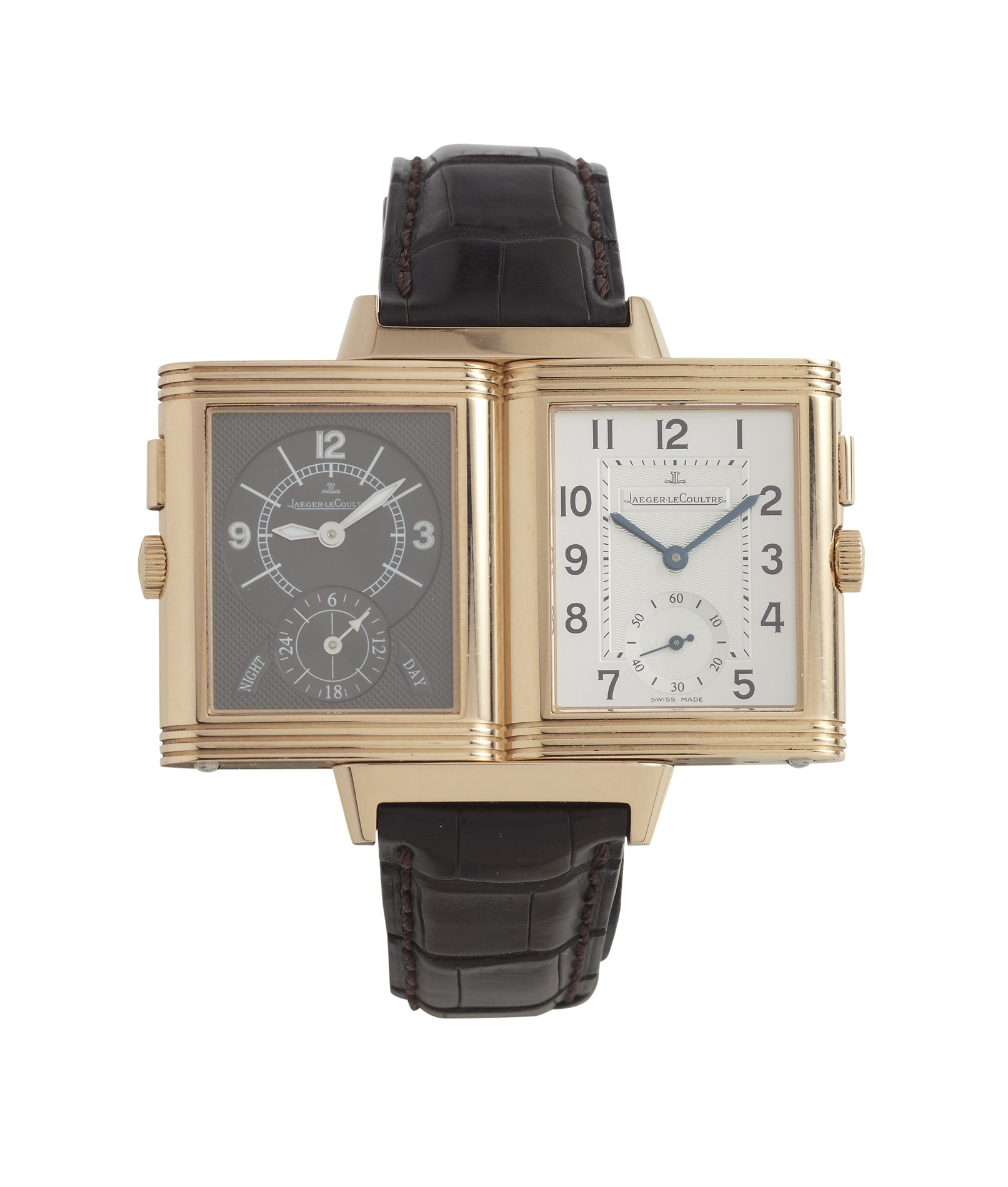 JAEGER LE COULTRE - Reverso Duo in 18ct pink gold