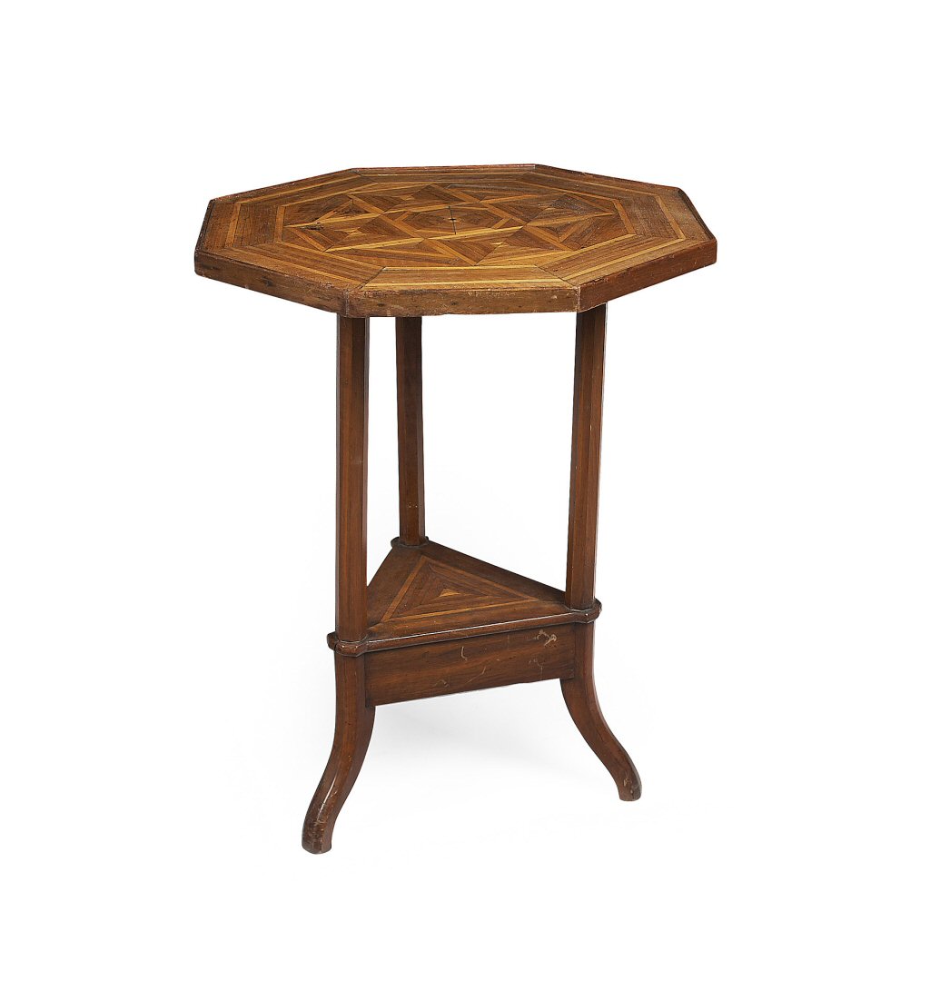 VICTORIAN FRUITWOOD PARQUETRY TABLE
