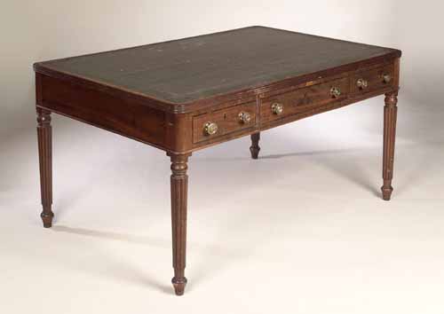 A Regency mahogany writing table,