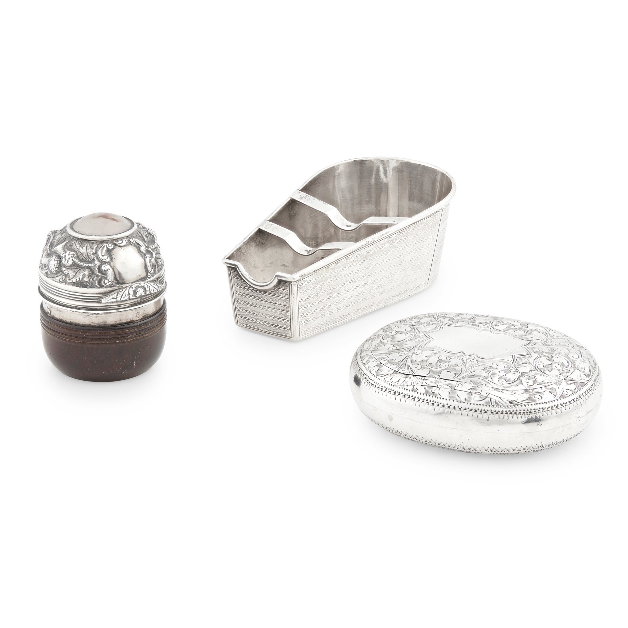 A novelty Victorian cigarette rest and ashtray