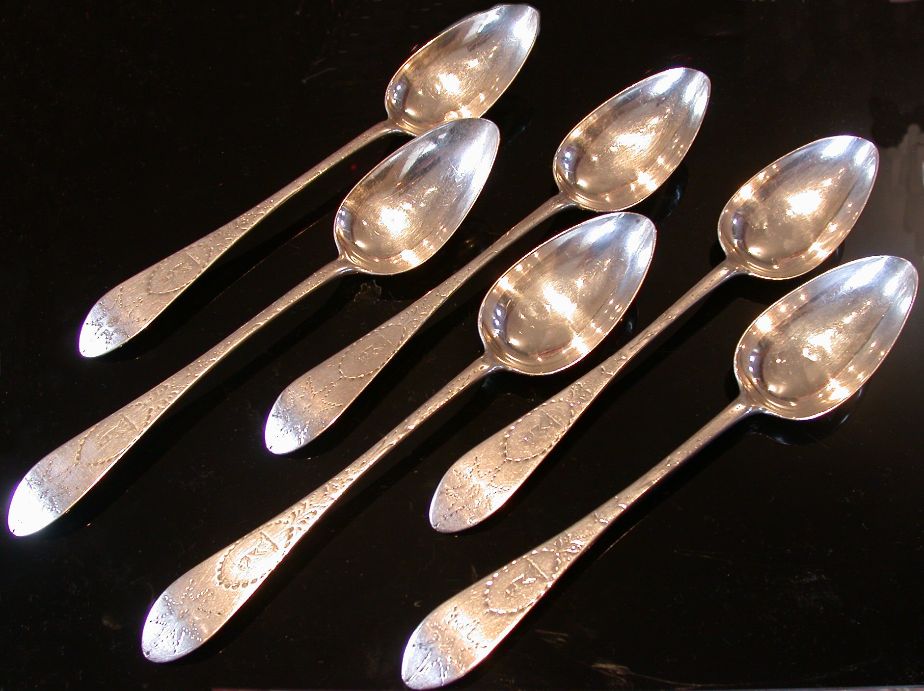 A set of six Irish provincial tablespoons,