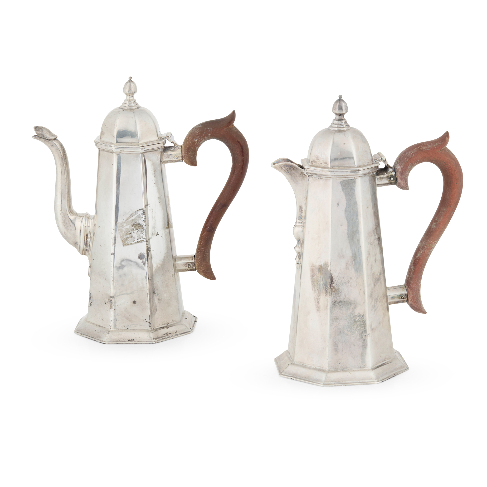 A COFFEE POT AND WATERPOT