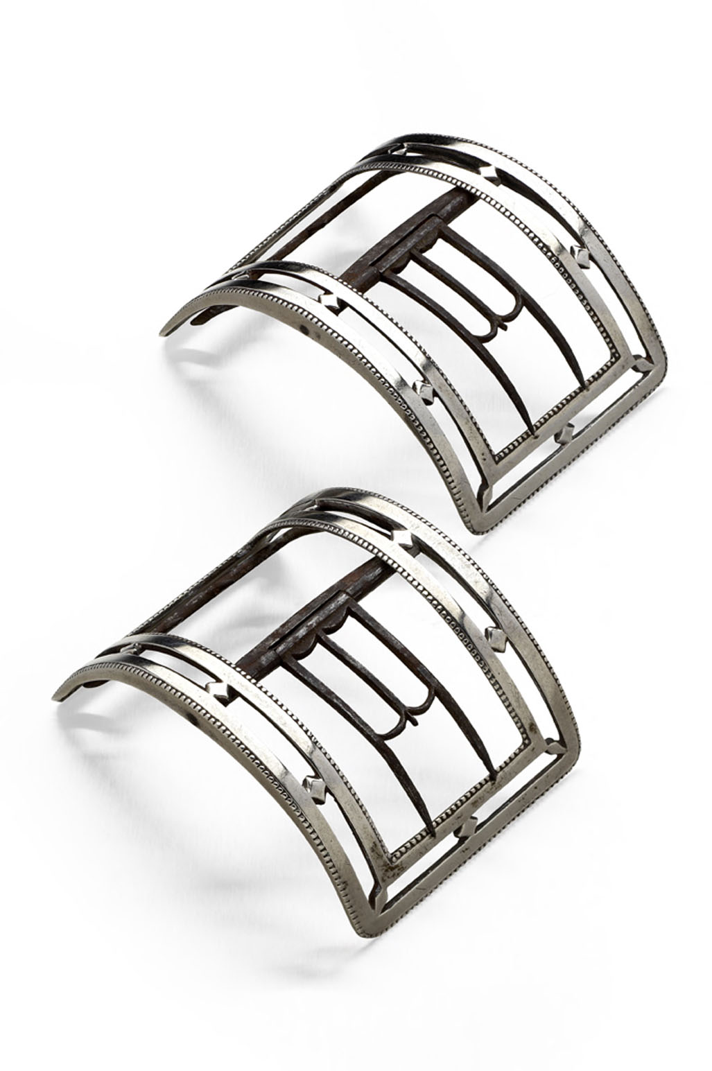 Dundee - a pair of Scottish provincial shoe buckles