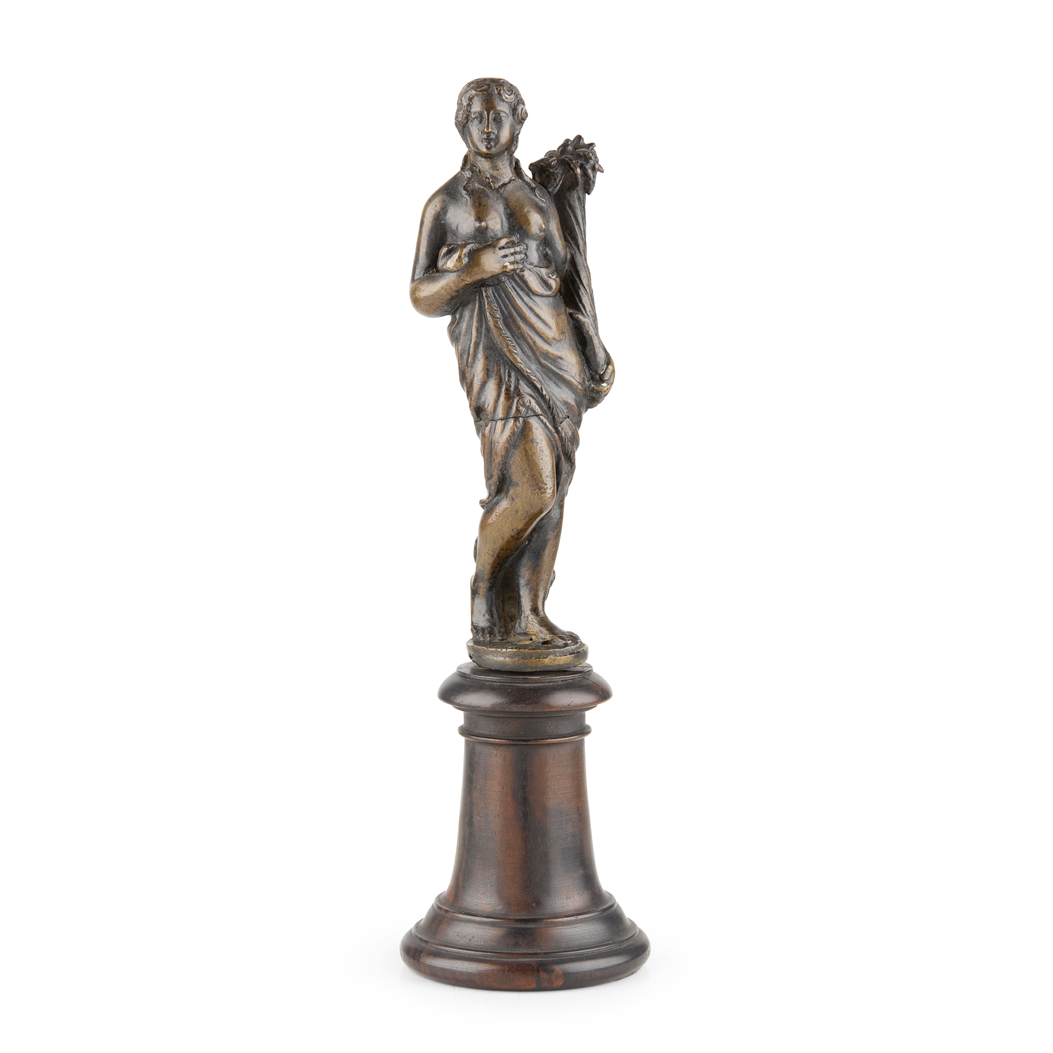 VENETIAN BRONZE FIGURE OF FORTUNA