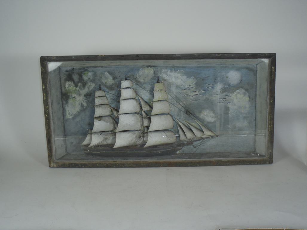 A 19th century ship diorama