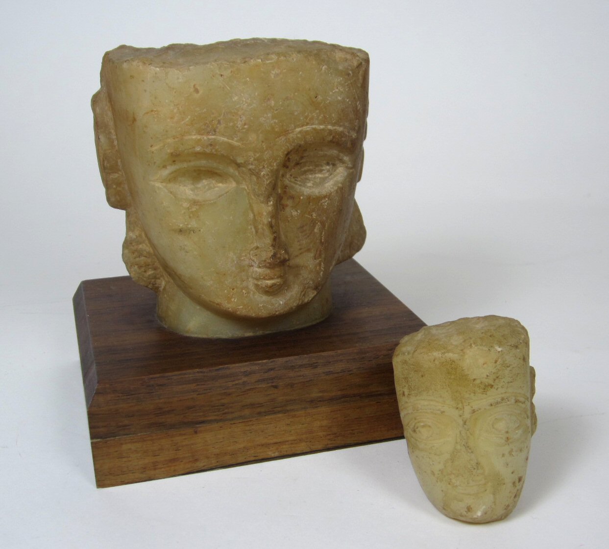 CARVED ALABASTER HEAD