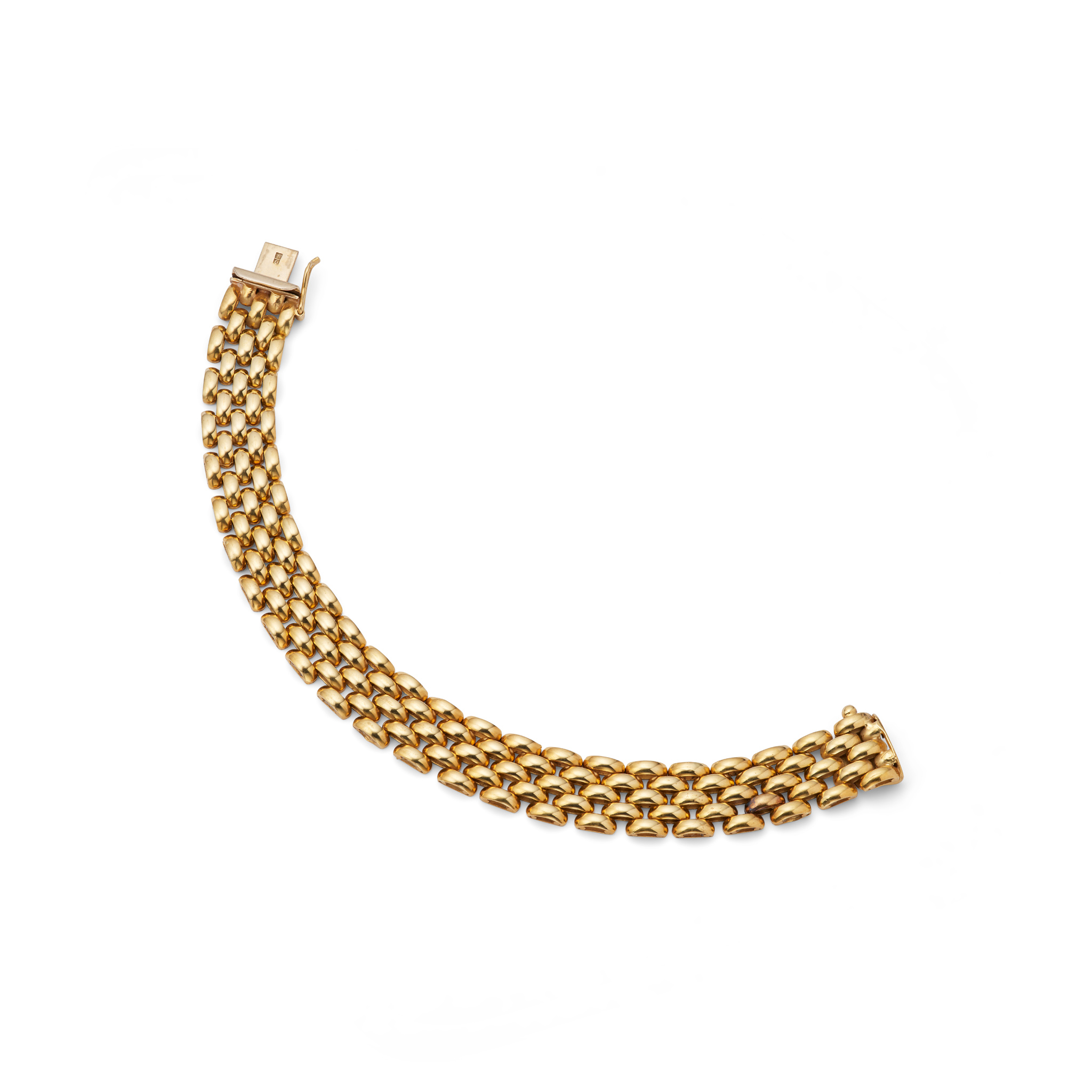 A brick-link bracelet