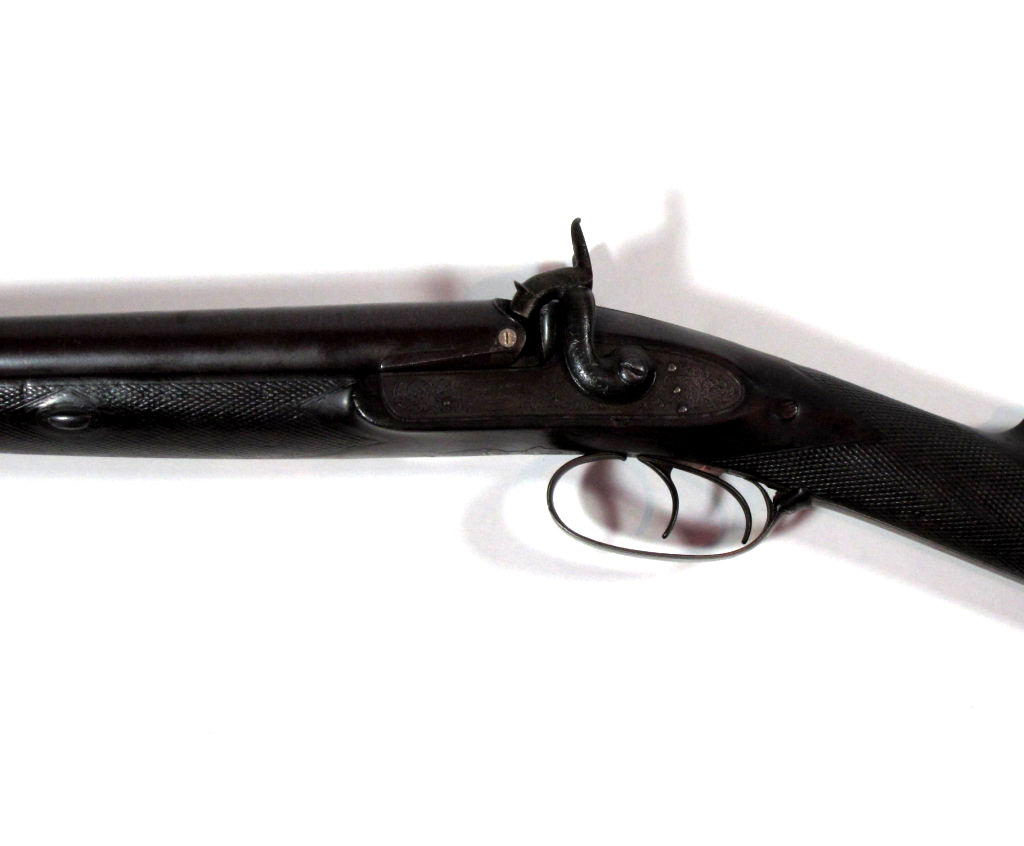 ENGLISH DOUBLE BARREL PERCUSSION LIVE PIGEON GUN