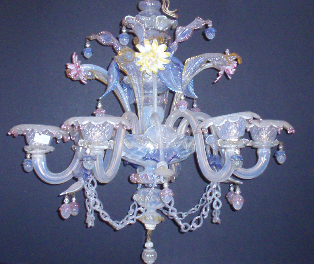A Venetian Murano glass chandelier