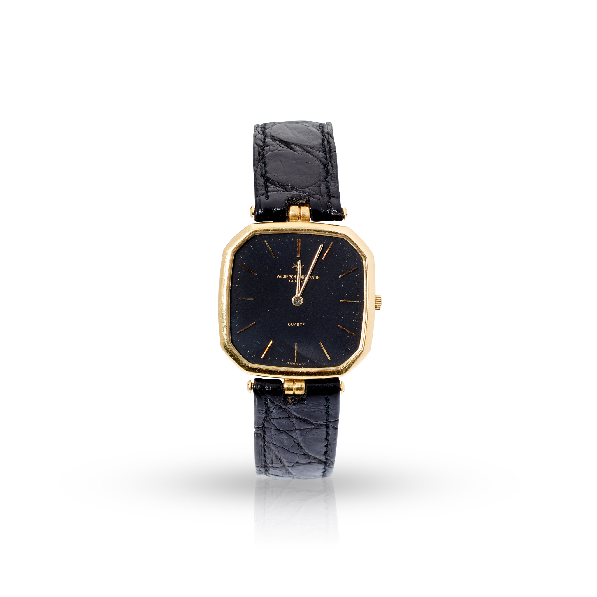 Vacheron Constantin. A gentleman's 18k yellow gold quartz wristwatch