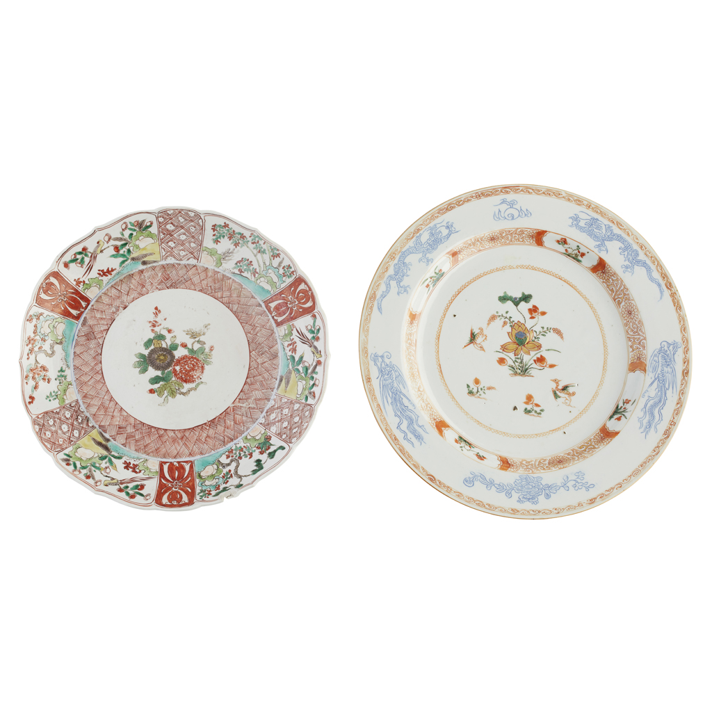 FAMILLE VERTE KAKIEMON-STYLE BARBED-RIM DISH
