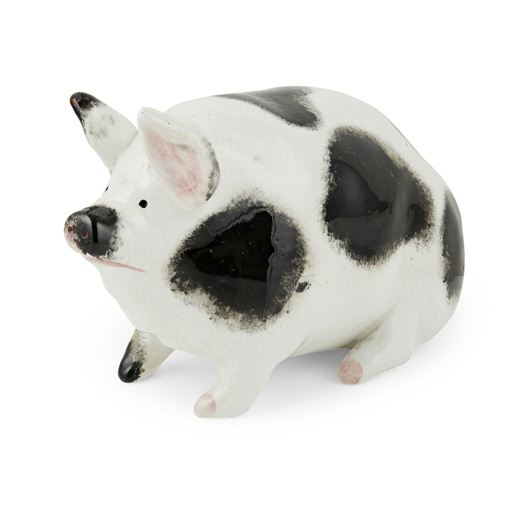 A SMALL WEMYSS WARE PIG