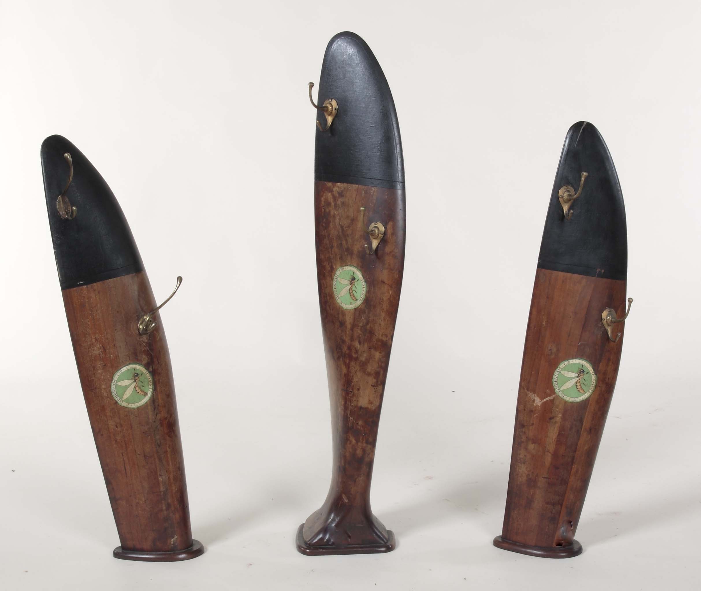 A three section propeller converted into three coat stands By F. Tibbenham Ltd. Ipswich