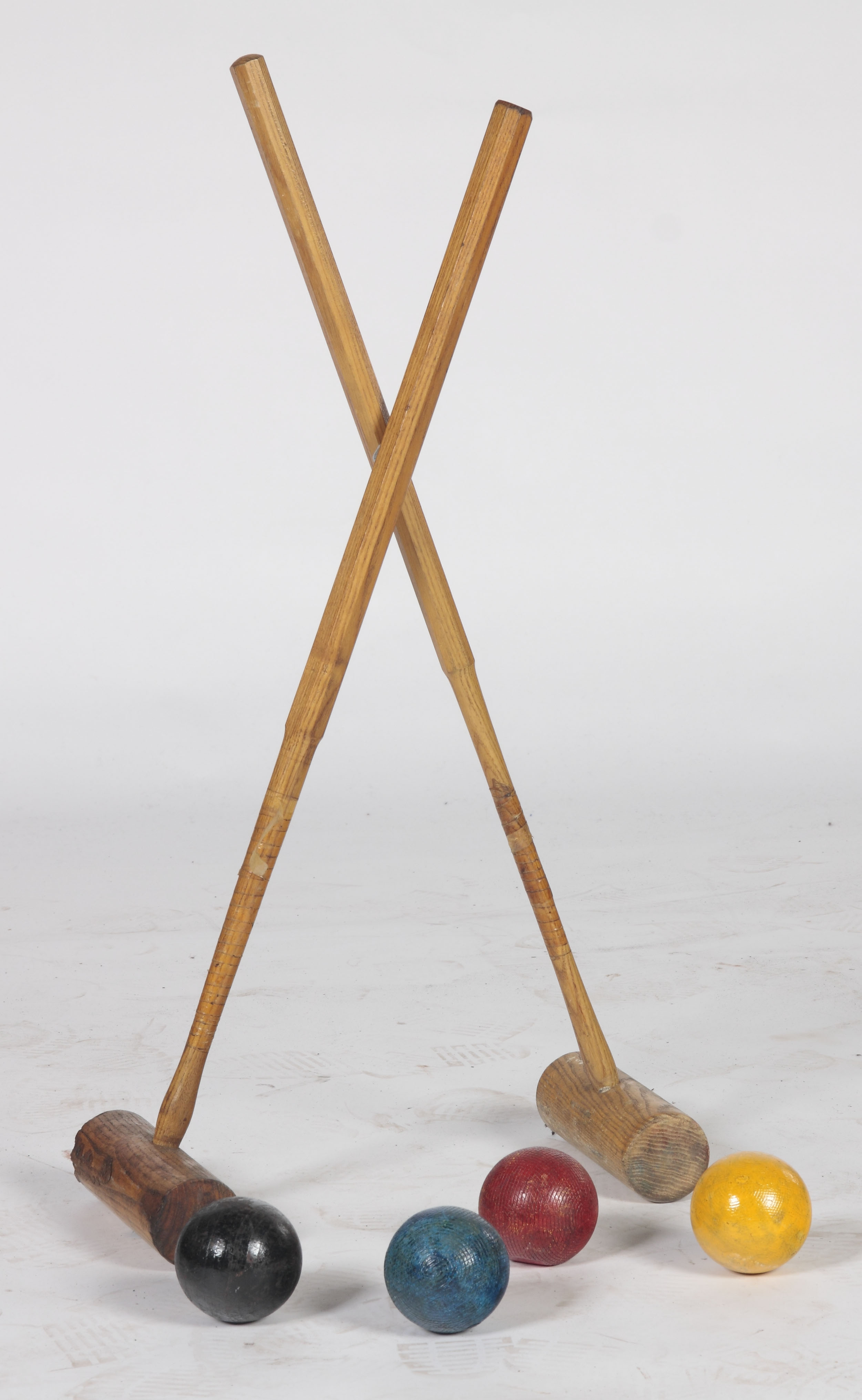 A large lawn croquet set