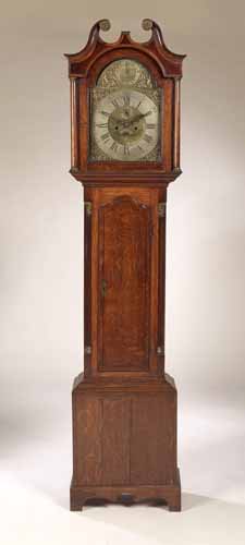 CHARLES BARCLAY, MONTROSE A George III oak 8-day longcase clock,