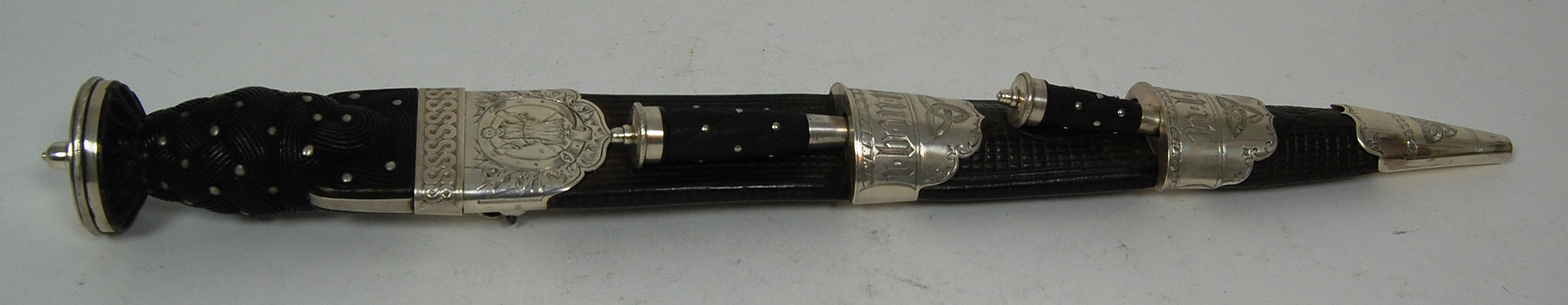 An early Victorian silver mounted dirk