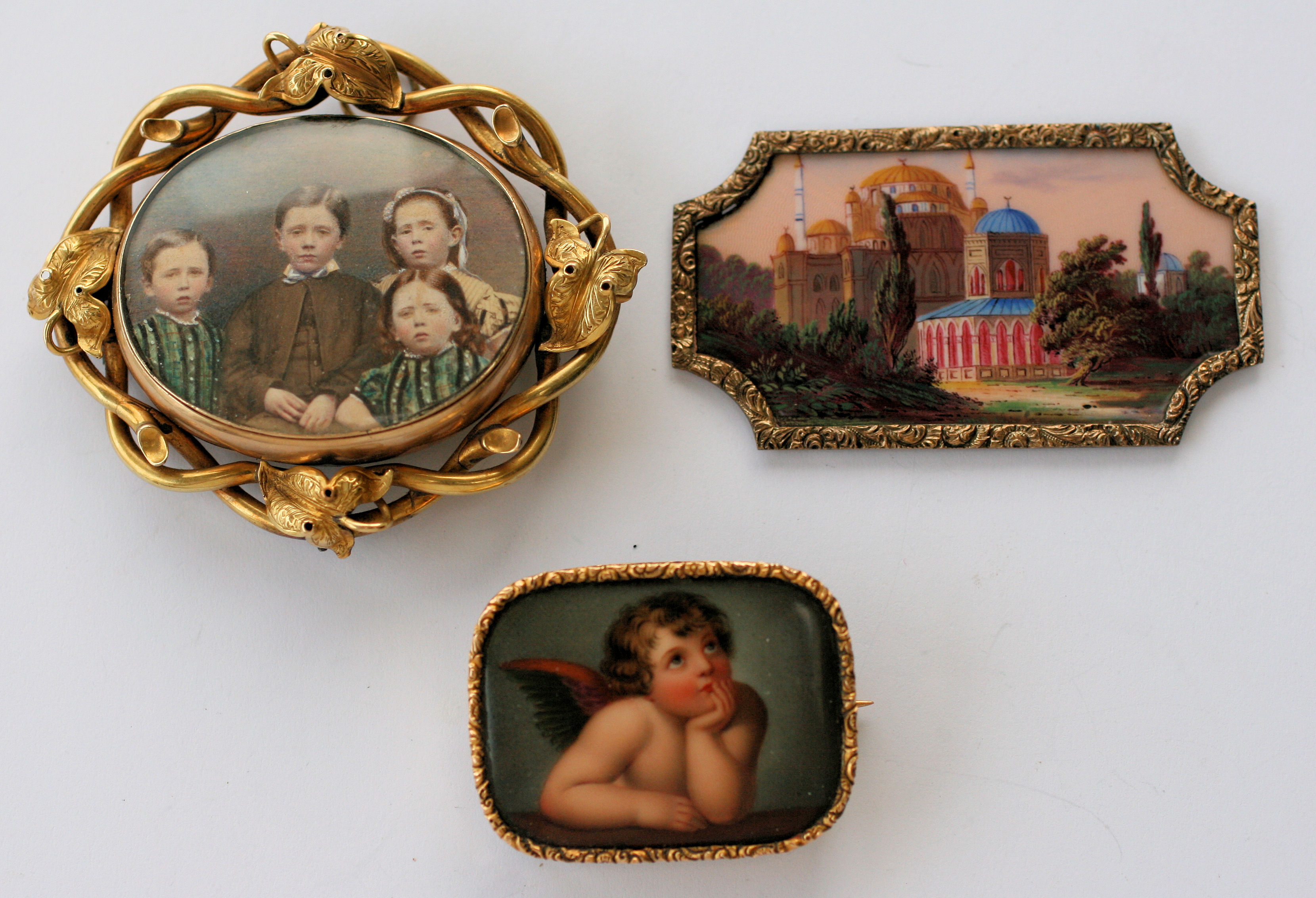 A 19th century enamel on copper plaque