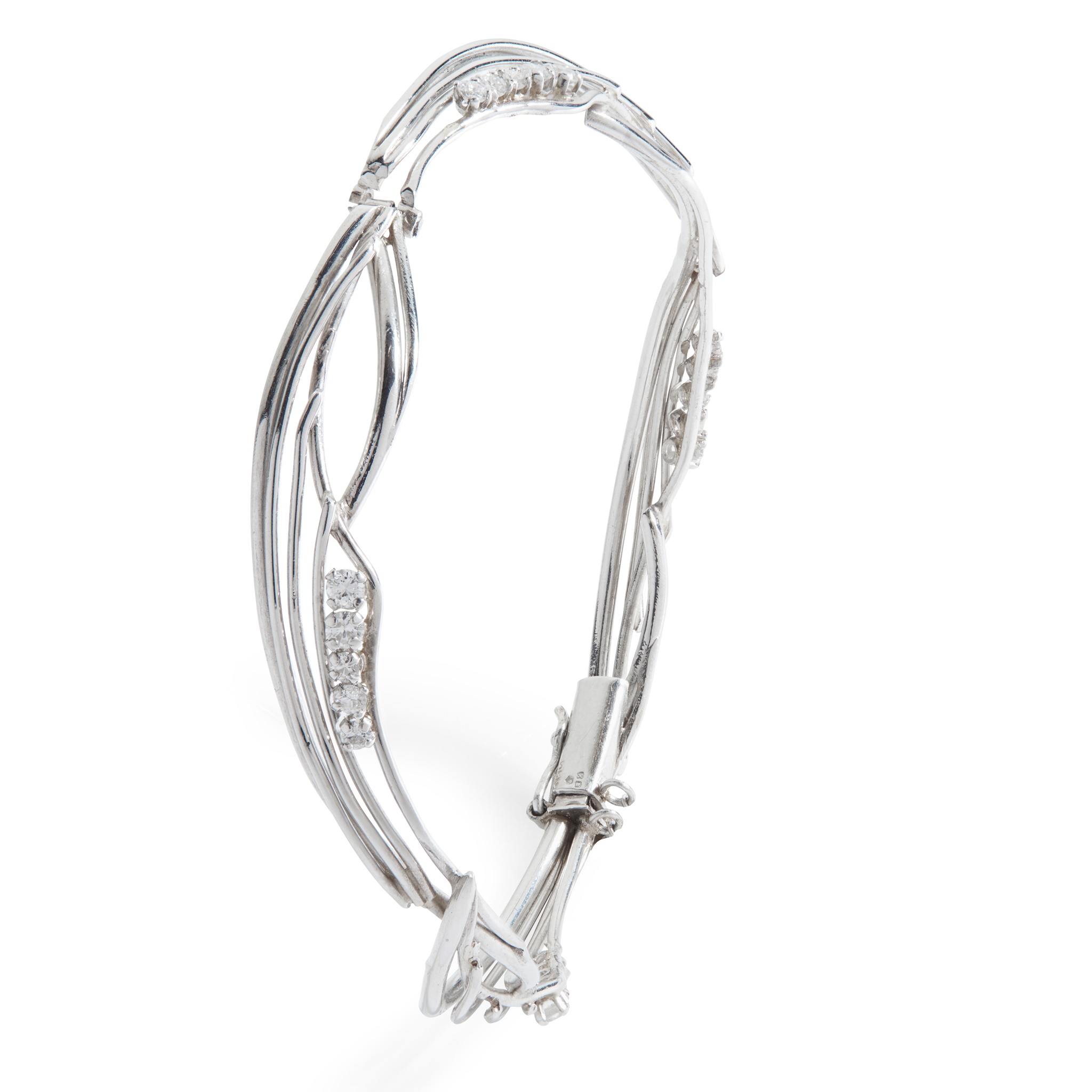A diamond bangle