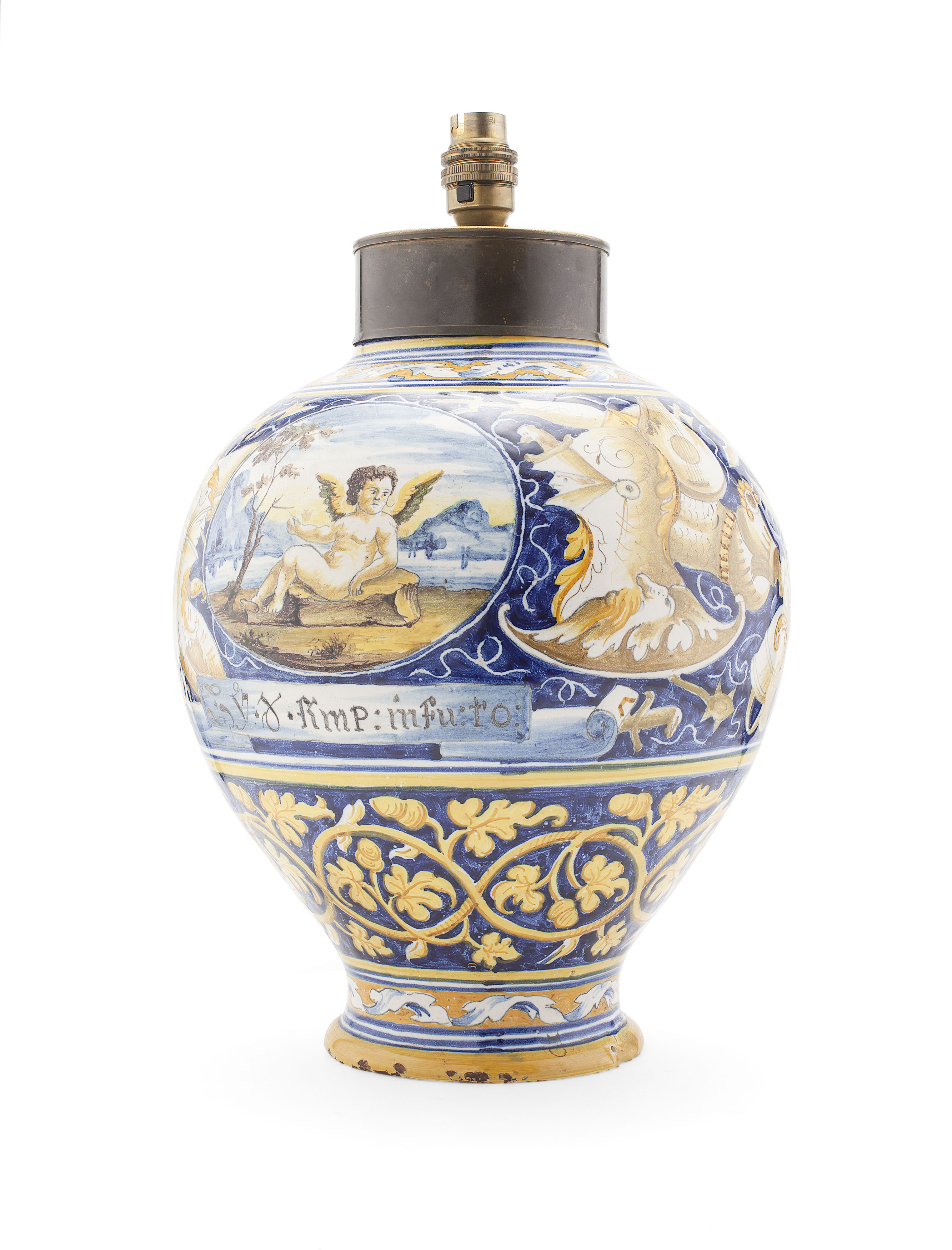 MAIOLICA POTTERY VASE