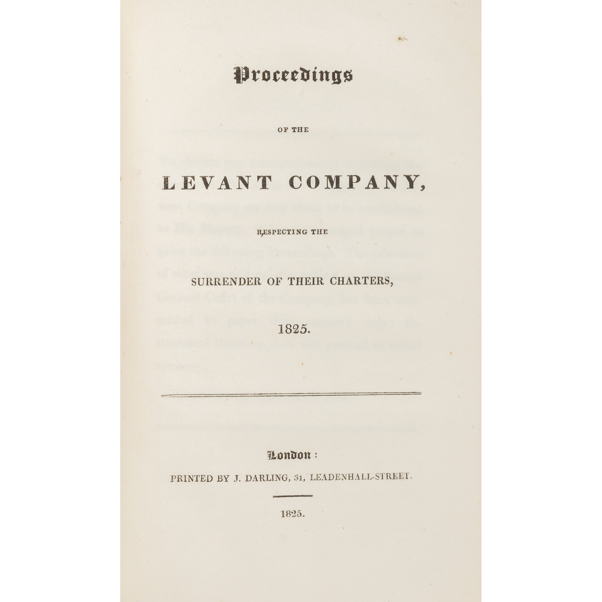 Company of Merchants Trading to the Levant