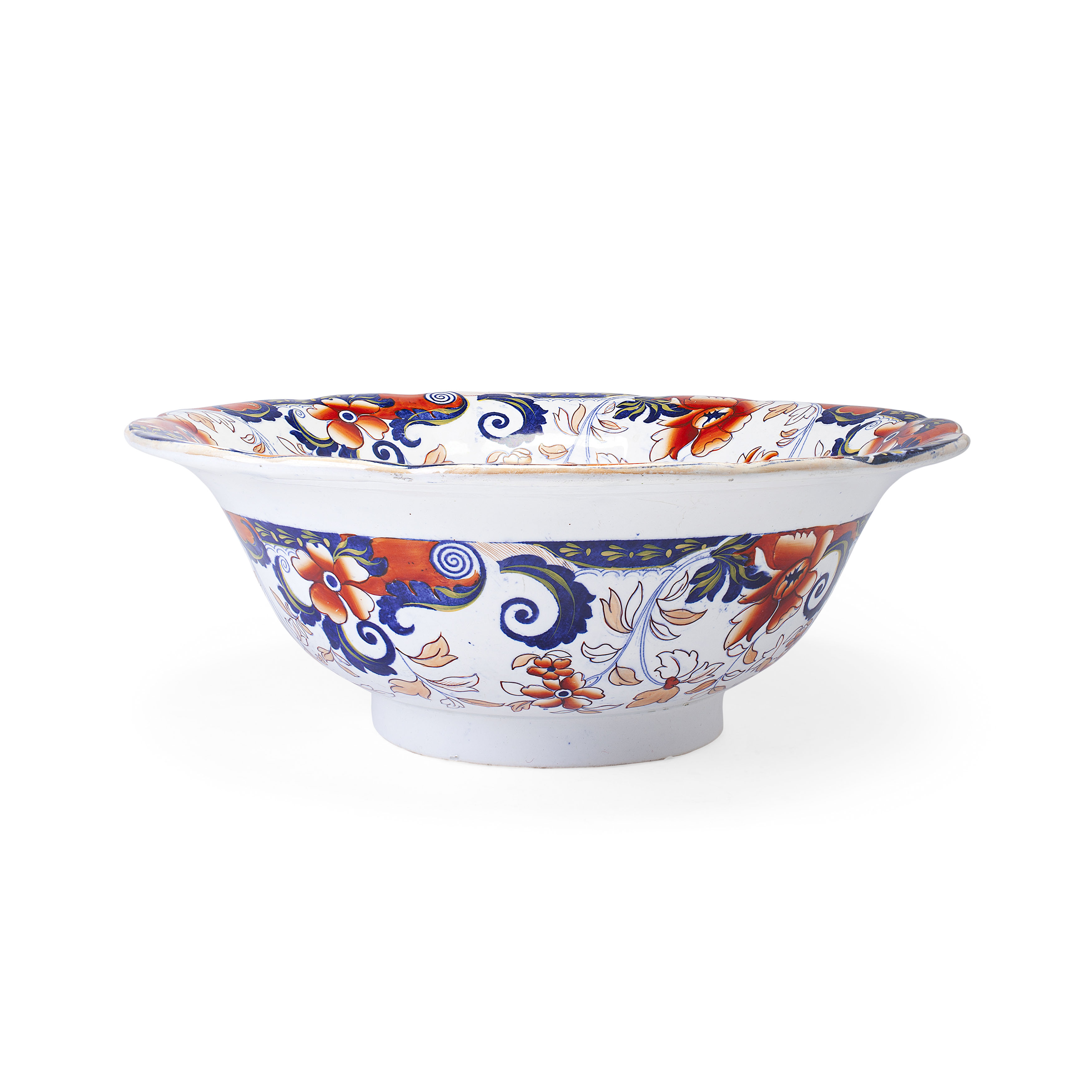 IRONSTONE IMARI PALETTE FOOTBATH AND BASIN