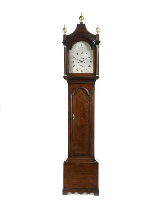 A George III oak longcase clock