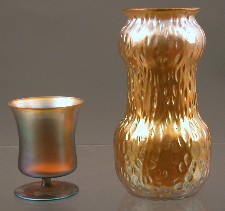 A Tiffany Co "Favrille" glass beaker