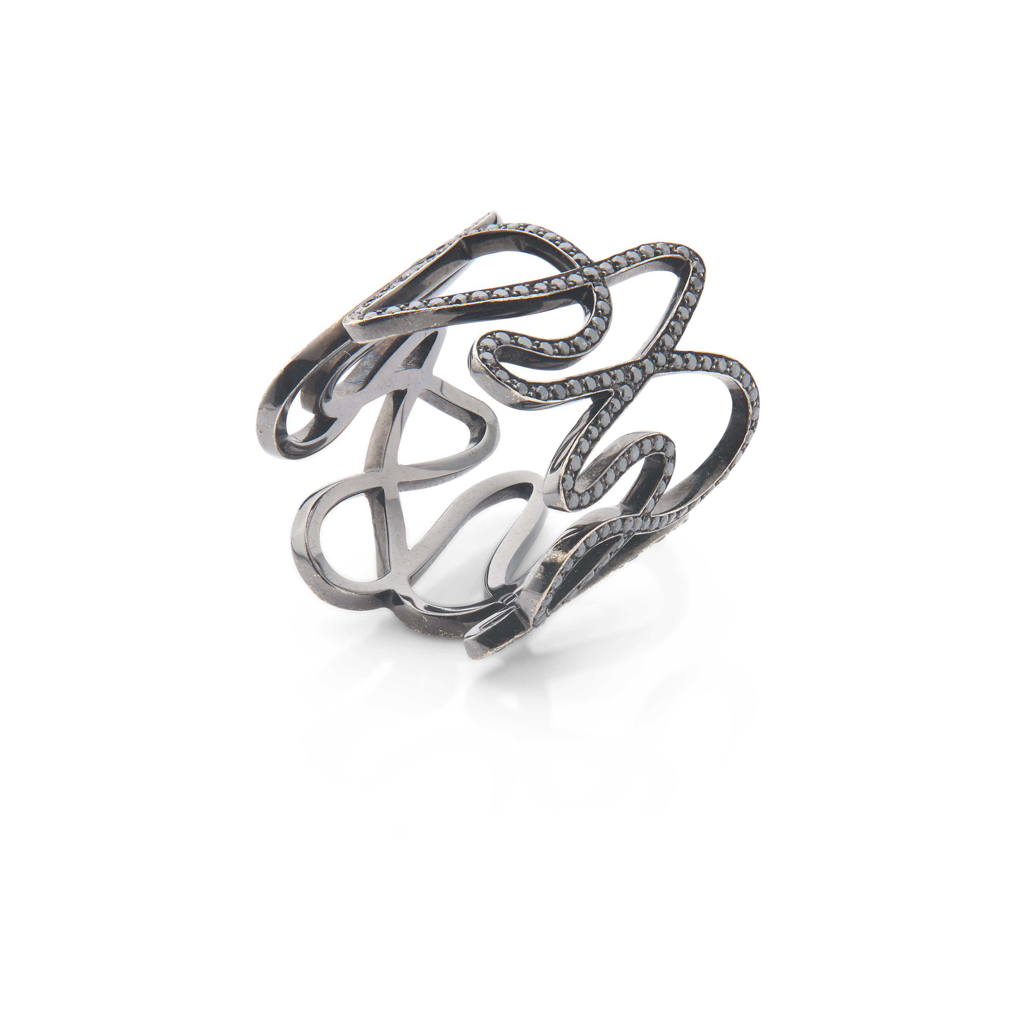 Repossi: A black diamond 'White Noise' ring