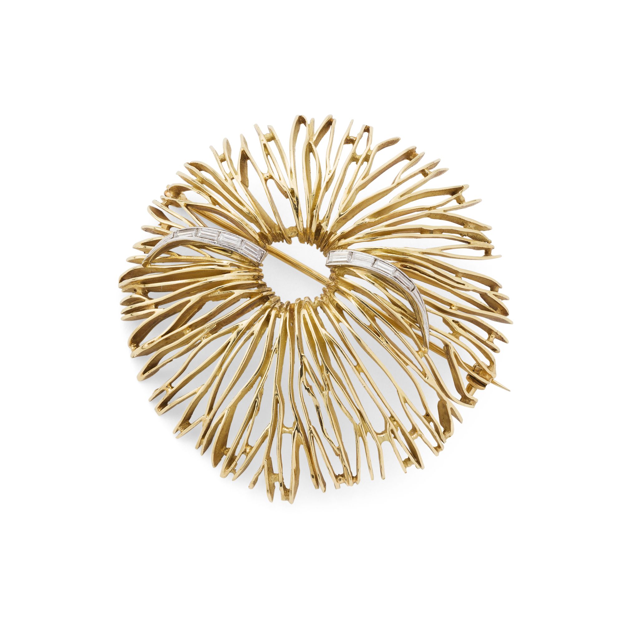 A diamond-set brooch, by John Donald, 1971