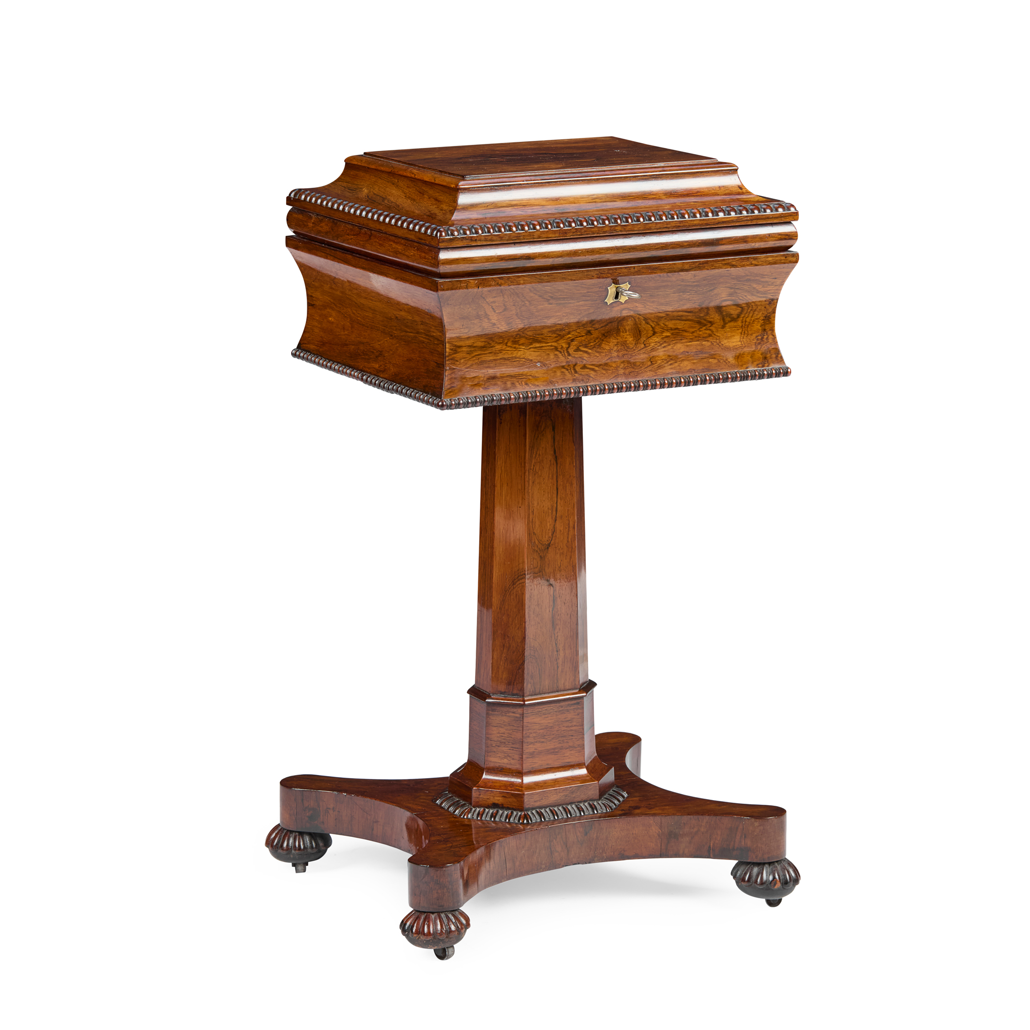 GEORGE IV ROSEWOOD TEAPOY