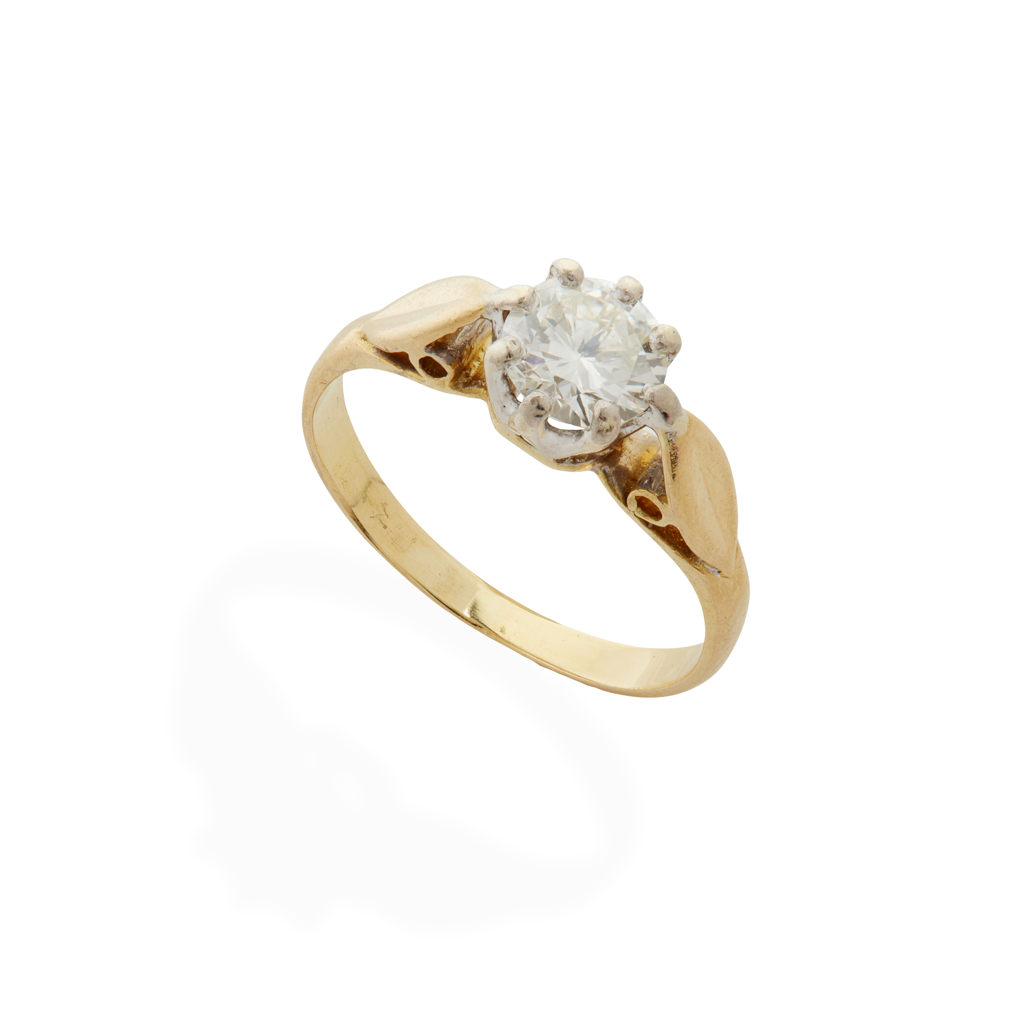A diamond single-stone ring