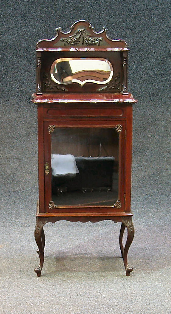 A Victorian mahogany display cabinet,