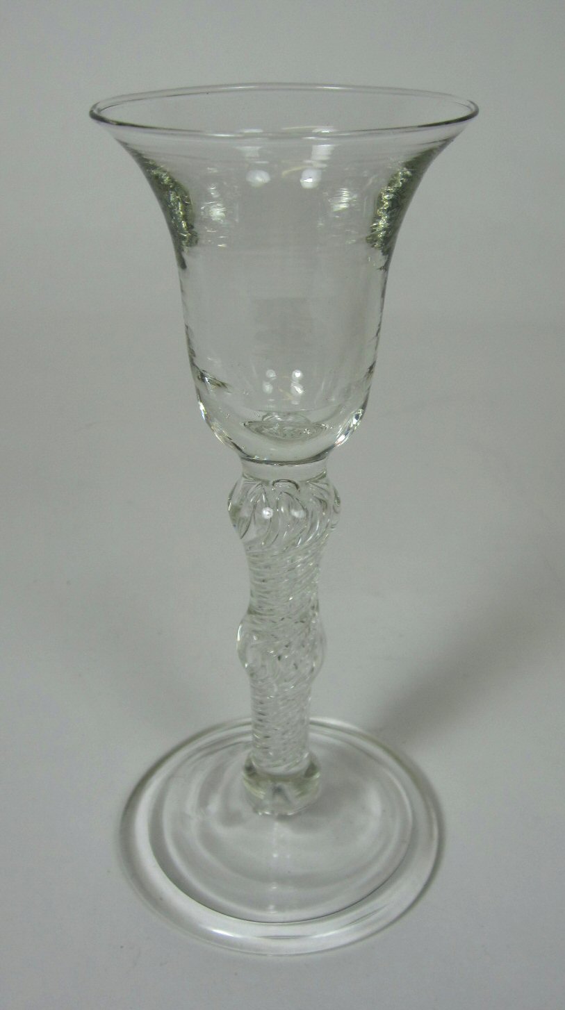 DOUBLE AIR TWIST STEM GLASS