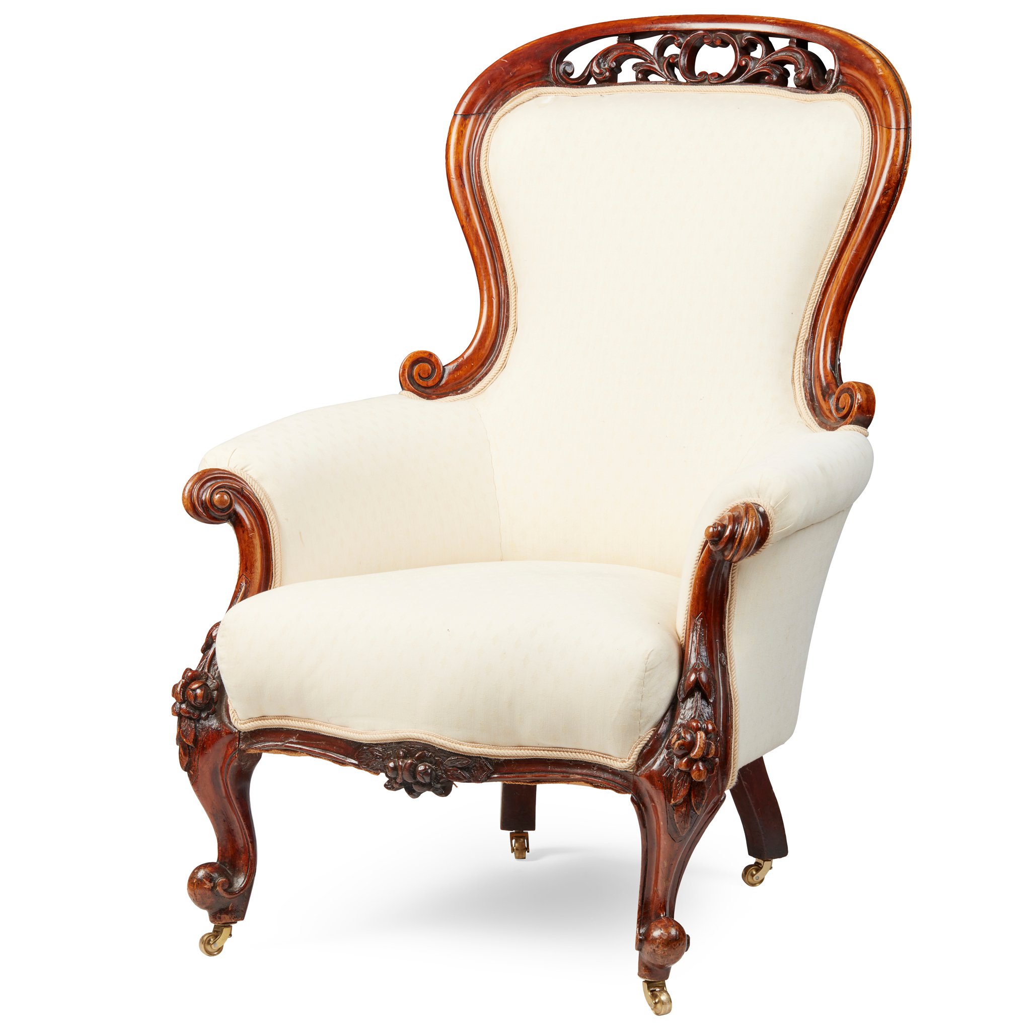 VICTORIAN WALNUT ARMCHAIR