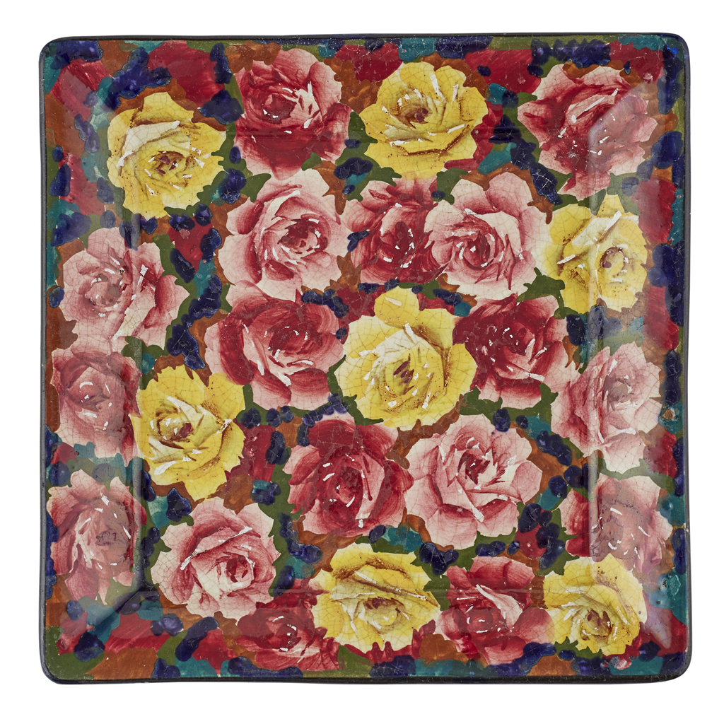 A SMALL WEMYSS WARE TRAY