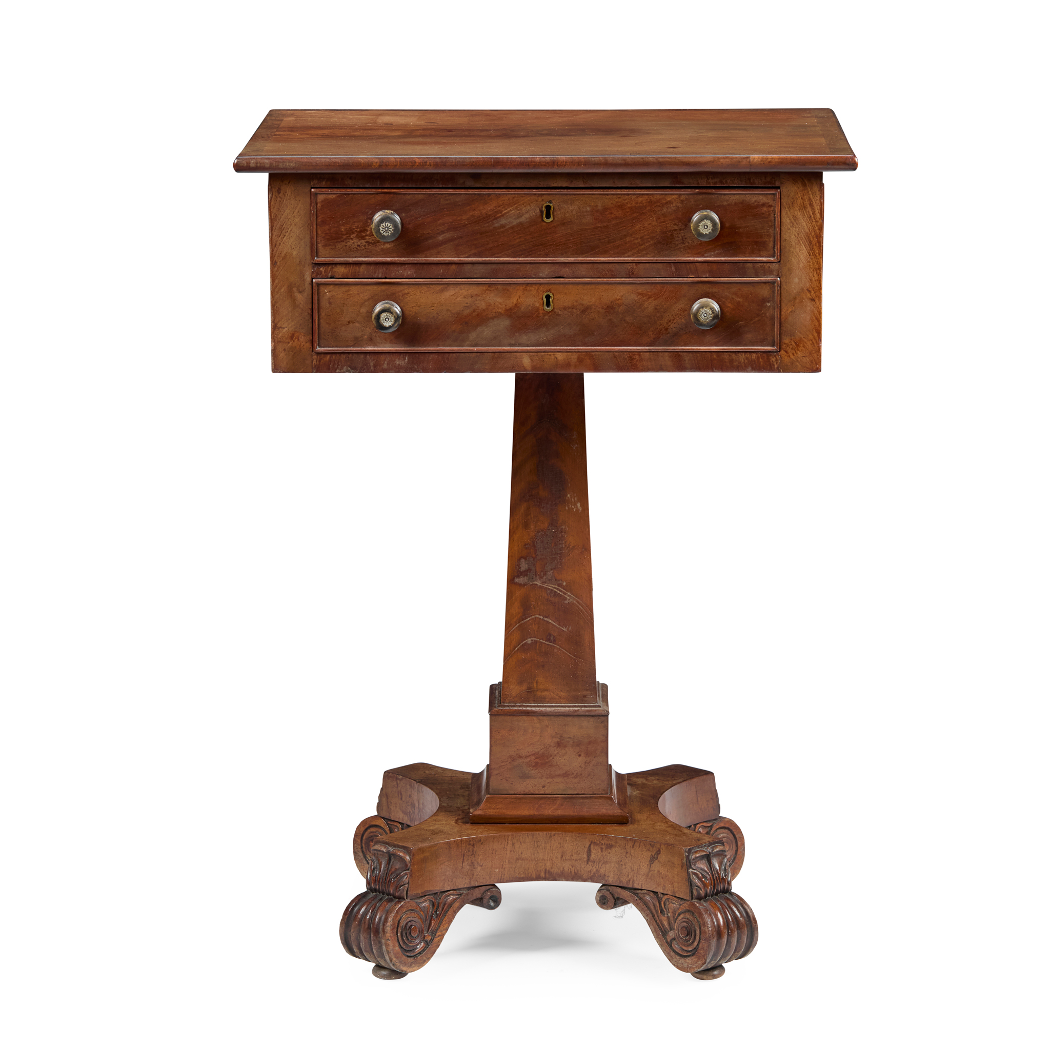 GEORGE IV MAHOGANY WORK TABLE