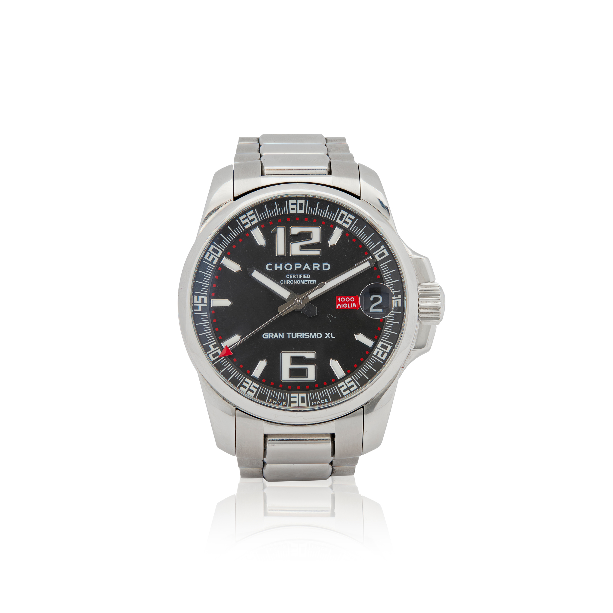 Chopard. A stainless steel automatic wristwatch