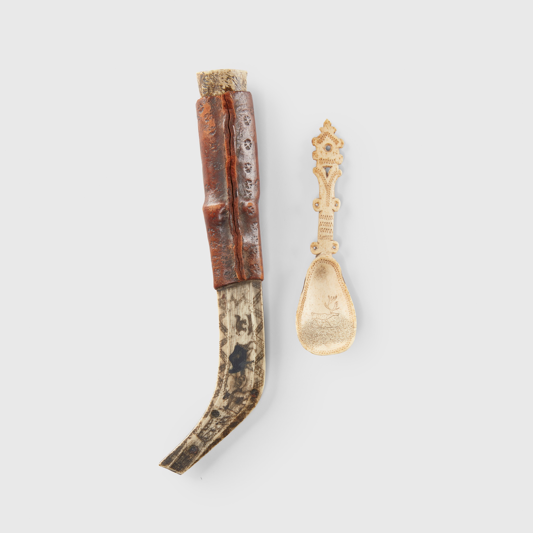 SAAMI KNIFE AND SPOON