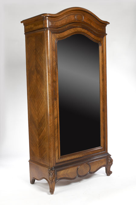 A French walnut and kingwood armoire Circa 1900