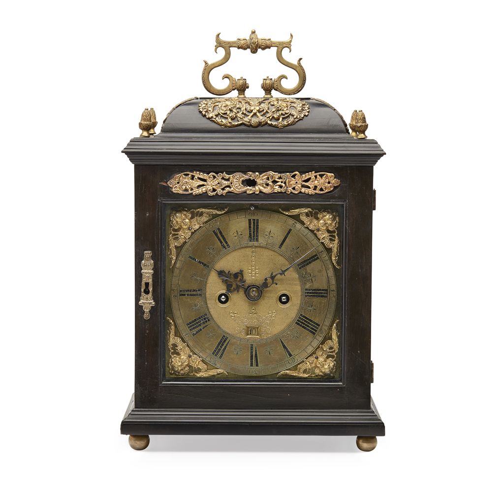 EBONY-VENEERED REPEATING BRACKET CLOCK, THOMAS WARDEN, LONDON