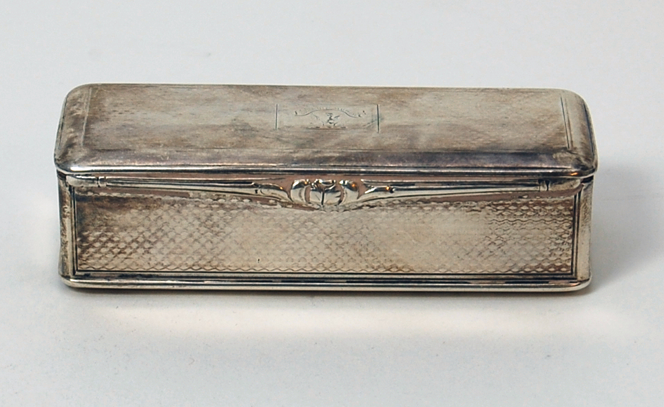 A George III Scottish silver snuff box