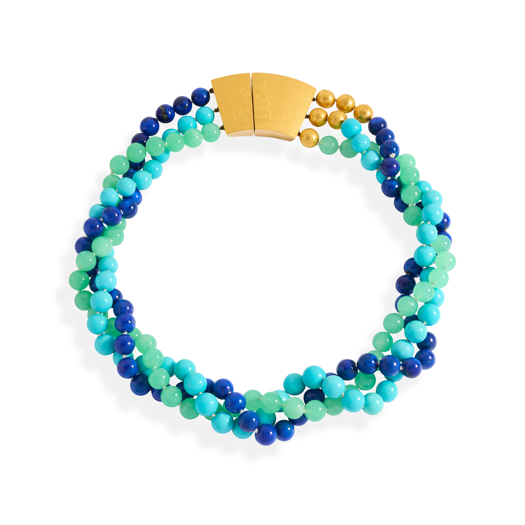 Peter Plöderl: A multi-gem beaded necklace