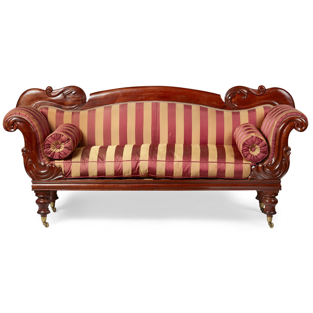 EARLY VICTORIAN MAHOGANY SOFA