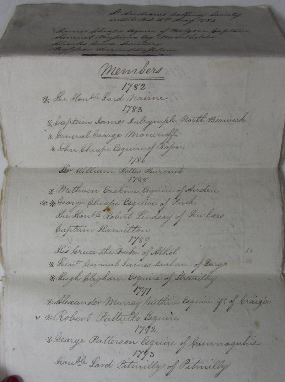 Golf in St Andrews - the St Andrews Golfing Society