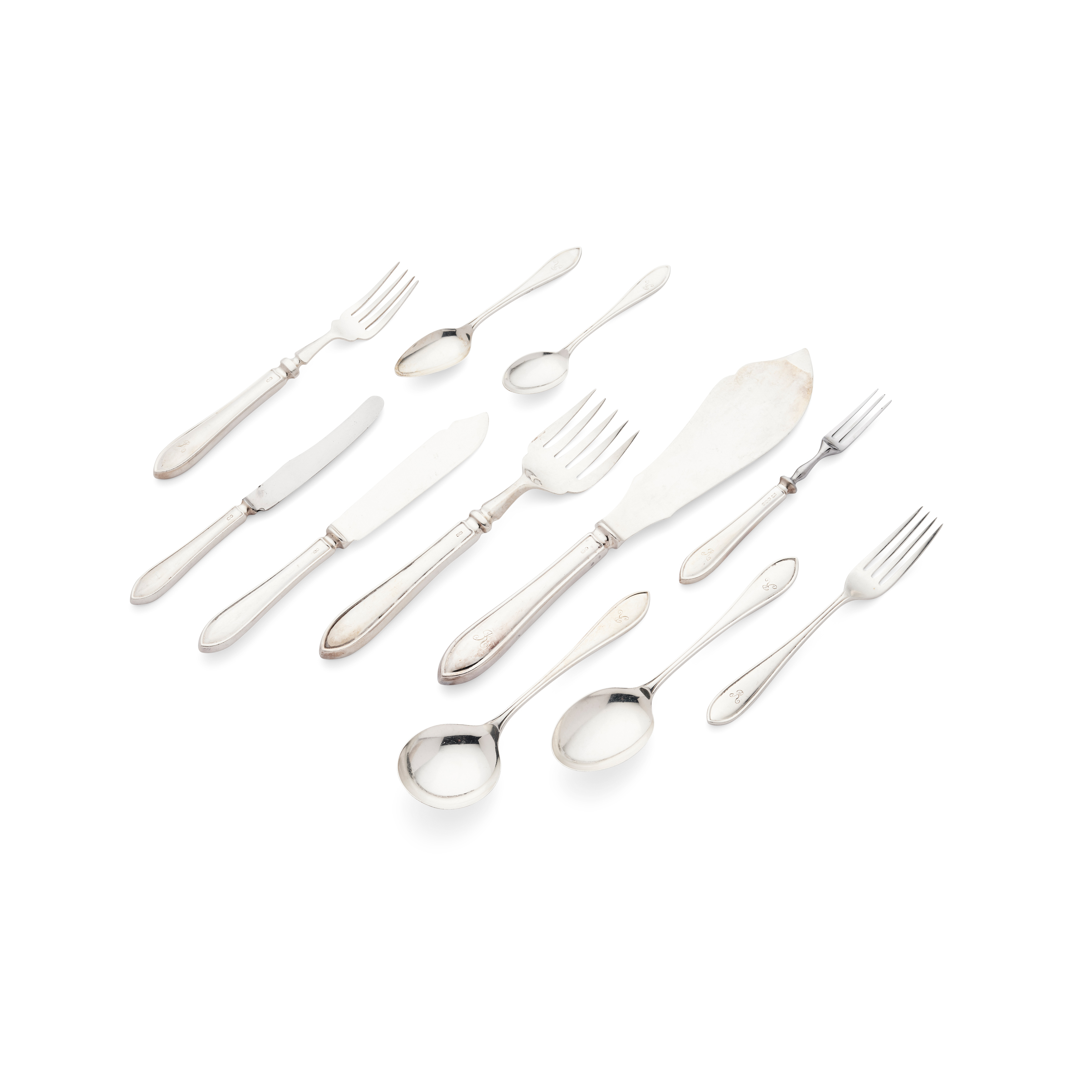 A COLLECTION OF 1950s SANDRINGHAM PATTERN FLATWARE