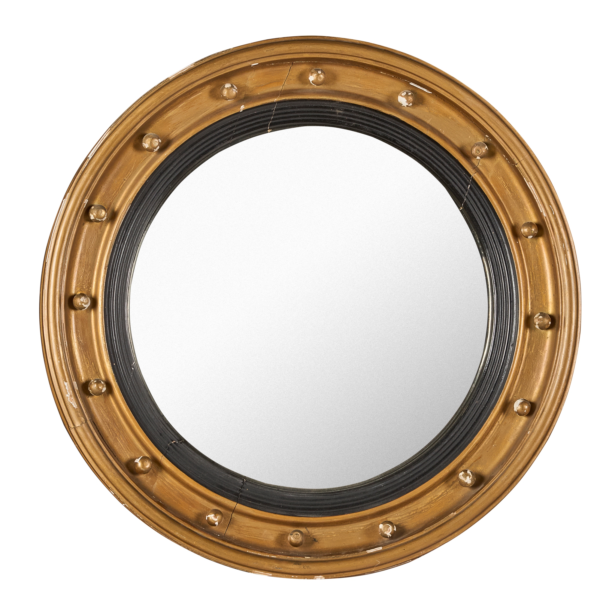 REGENCY GILTWOOD CONVEX MIRROR